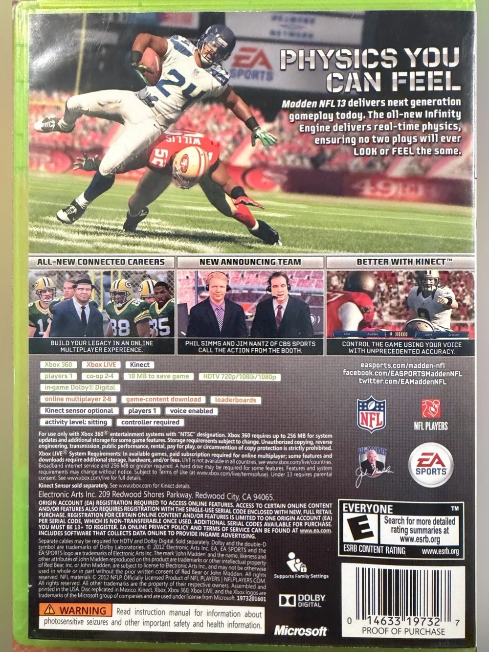 XBox 360 Madden NFL 13 Game